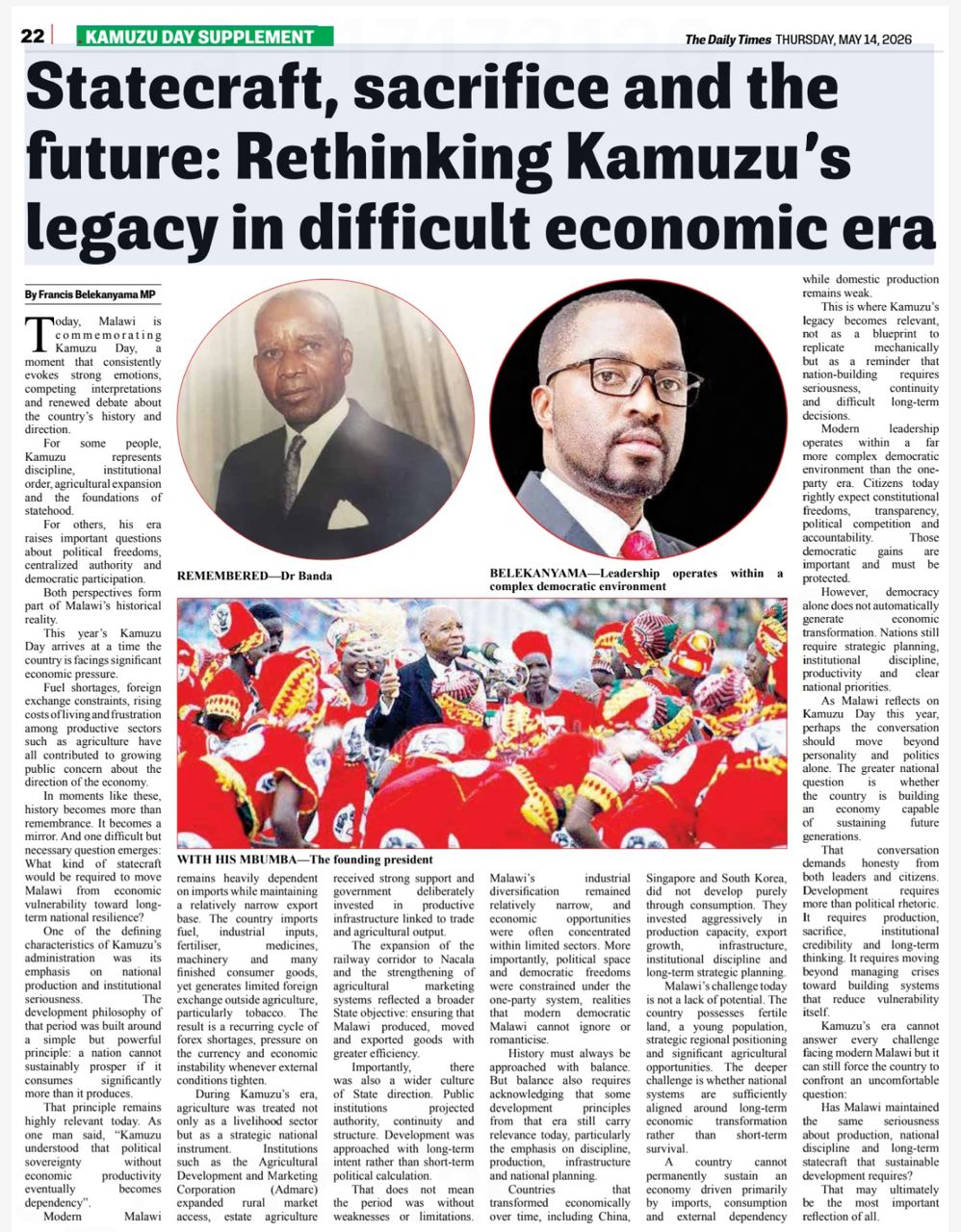 Kamuzu Economic Era Article